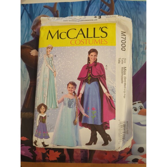 McCall's costumes pattern uncut Frozen Elsa Anna M7000 - Picture 1 of 7